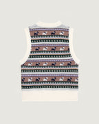 Pull "Jacquard Chiens" Lafay Merino Wool