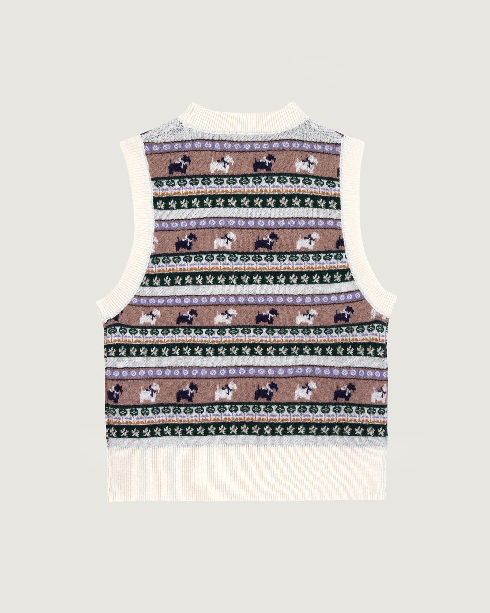 Pull "Jacquard Chiens" Lafay Merino Wool