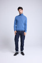Rollkragenpullover Zach – Jeansblau – Herren
