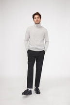 Pull Col Roule Zach - Gris Clair - Homme