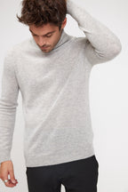 Pull Col Roule Zach - Gris Clair - Homme