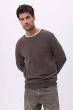Col Rond Homme Zach - Marron Chine - Homme