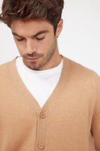 Cardigan med V-udskæring Zael - Beige