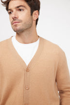 Cardigan med V-udskæring Zael - Beige