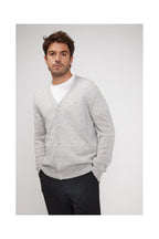 Cardigan Col V Zael - Gris Clair