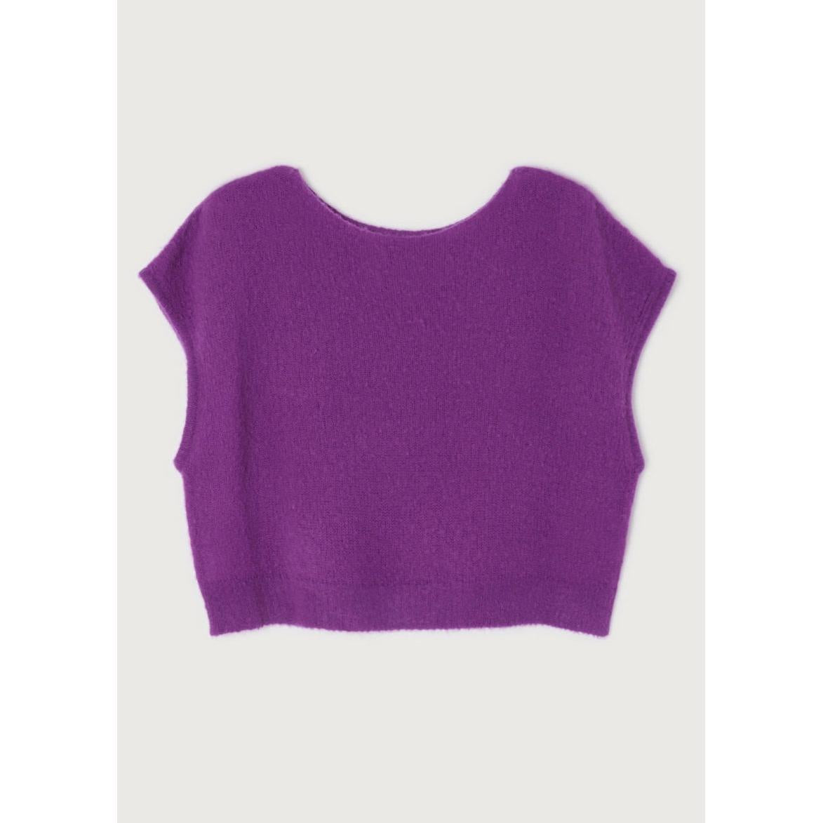 Boat-Neck Jumper - Fig - Women