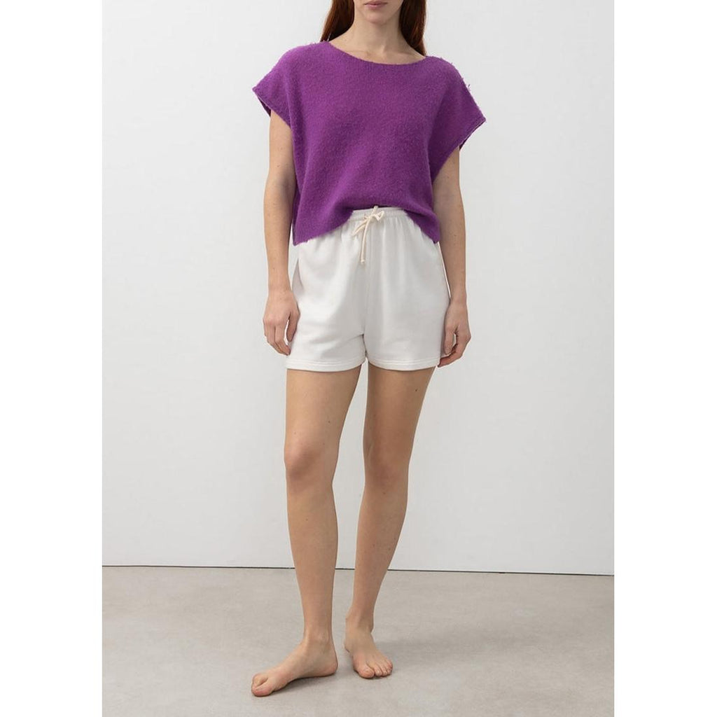 Boat-Neck Jumper - Fig - Women