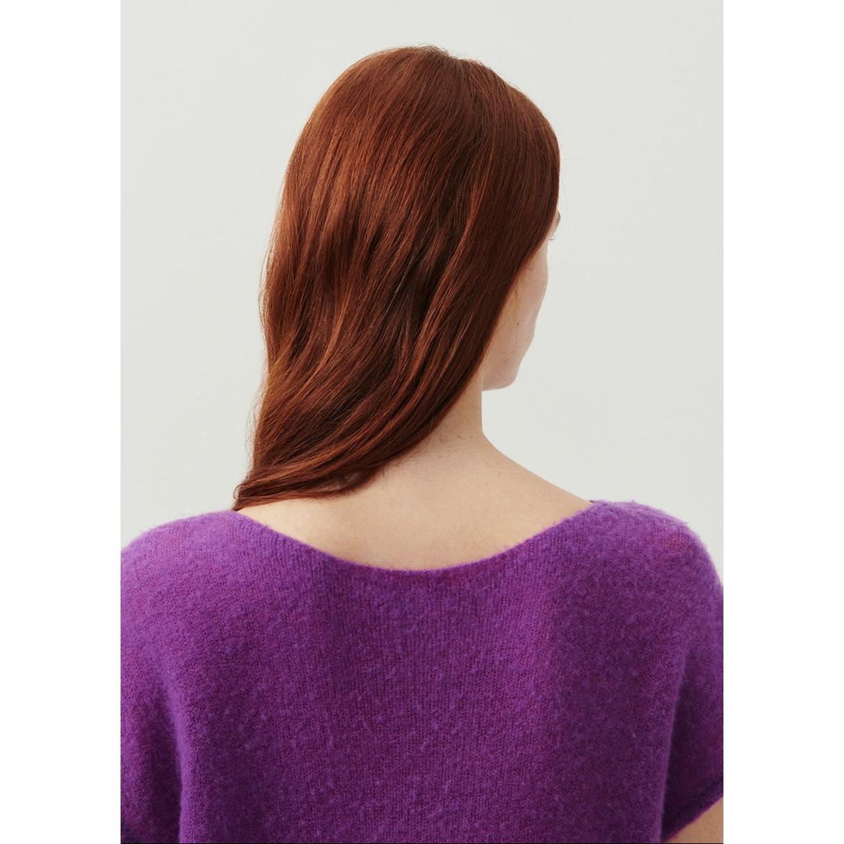 Boat-Neck Jumper - Fig - Women
