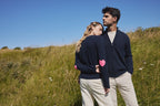 Vest met rits en opstaande kraag Zamil - Marineblauw - Heren