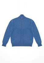 Gilet Zippe Col Montant Zamil - Bleu Jean