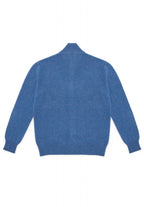 Gilet Zippe Col Montant Zamil - Bleu Jean