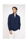 Vest met rits en opstaande kraag Zamil - Marineblauw - Heren