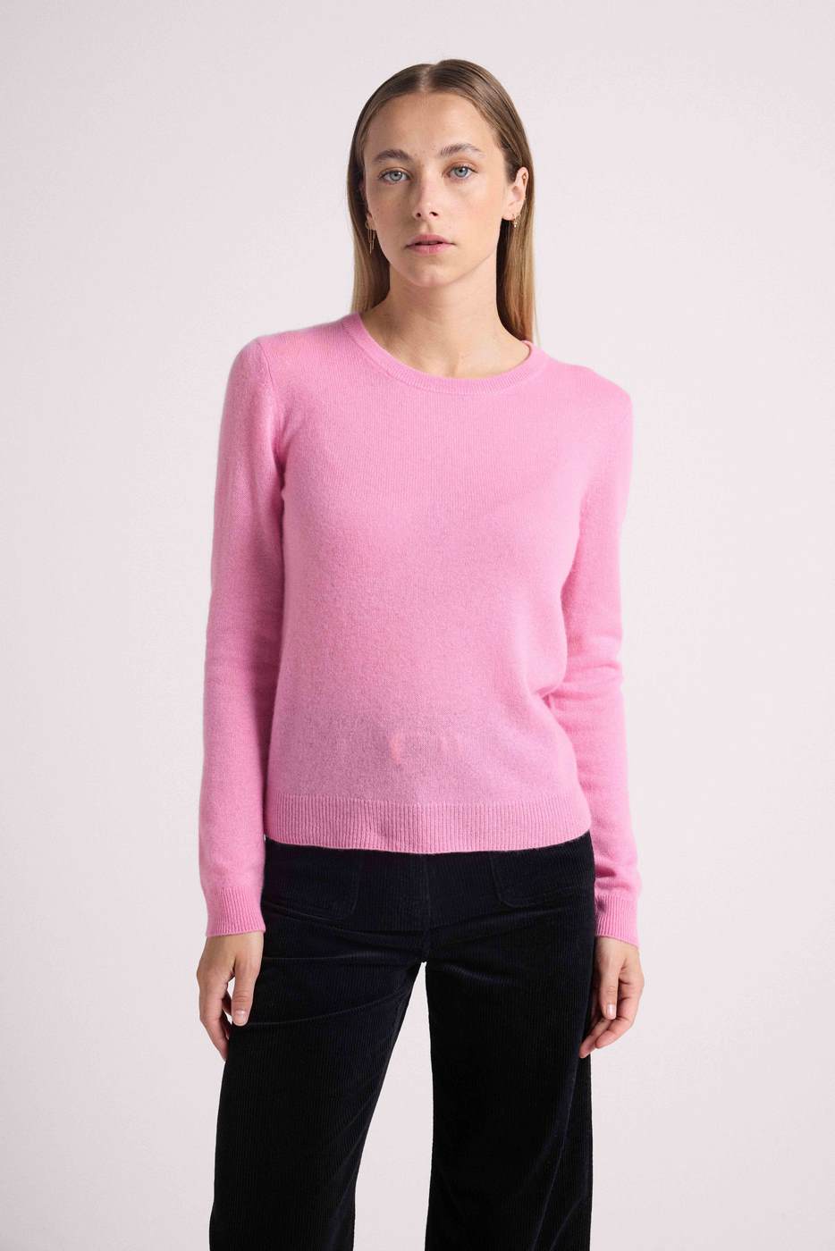 Pull Col Rond Zara - Rose
