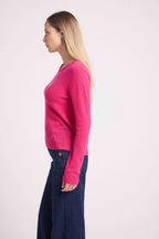 Pull Col Rond Zara - Fushia