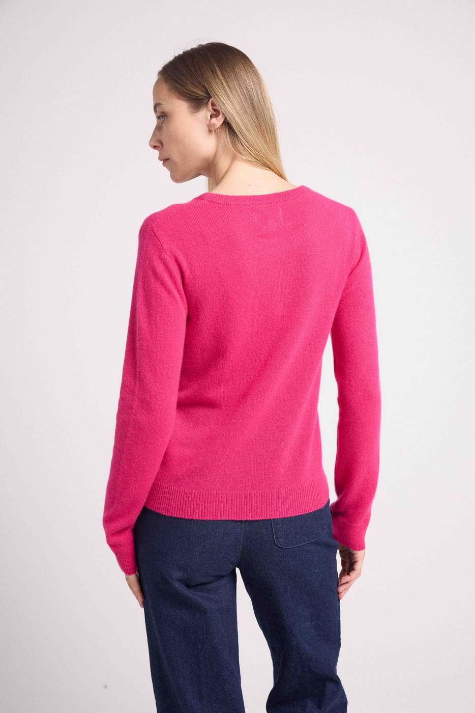 Pull Col Rond Zara - Fushia
