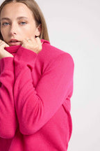 Pull Col Rond Zara - Fushia