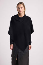 Cape Poncho Zarina - Noir - Femme