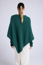 Poncho-Cape Zarina - Flaschengrün - Damen