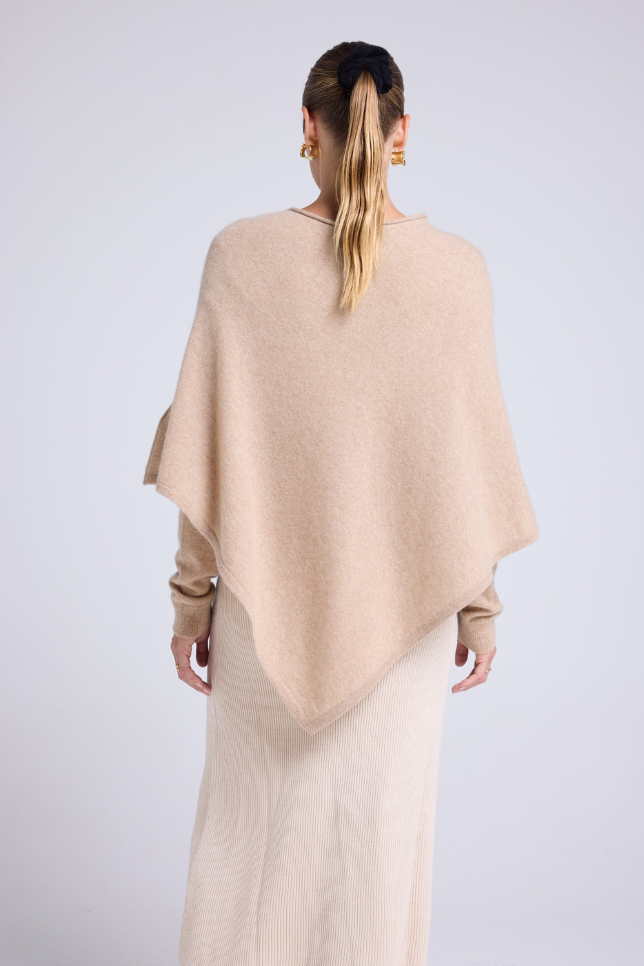Cape Poncho Zarina - Beige Crème - Femme