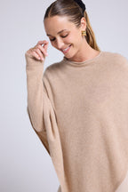 Cape Poncho Zarina - Beige Crème - Femme