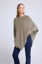 Poncho-cape Zarina - Kaki groen - Dames