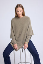 Poncho-cape Zarina - Kaki groen - Dames