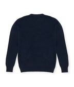 Pull Col Rond Love Heritage Zemir - Bleu Marine Rouge - Homme