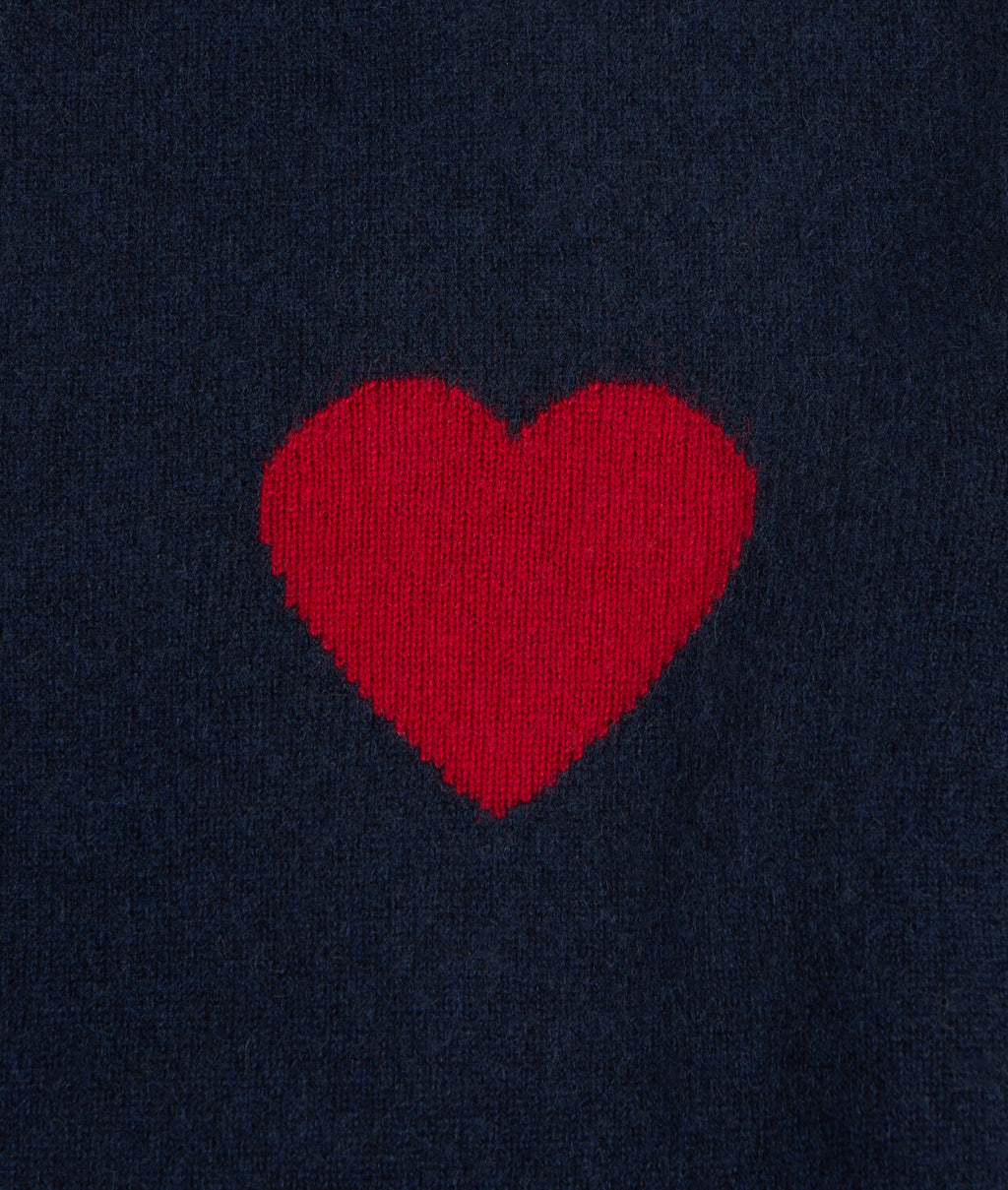 Pull Col Rond Love Heritage Zemir - Bleu Marine Rouge - Homme