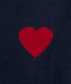 Pull Col Rond Love Heritage Zemir - Bleu Marine Rouge - Homme