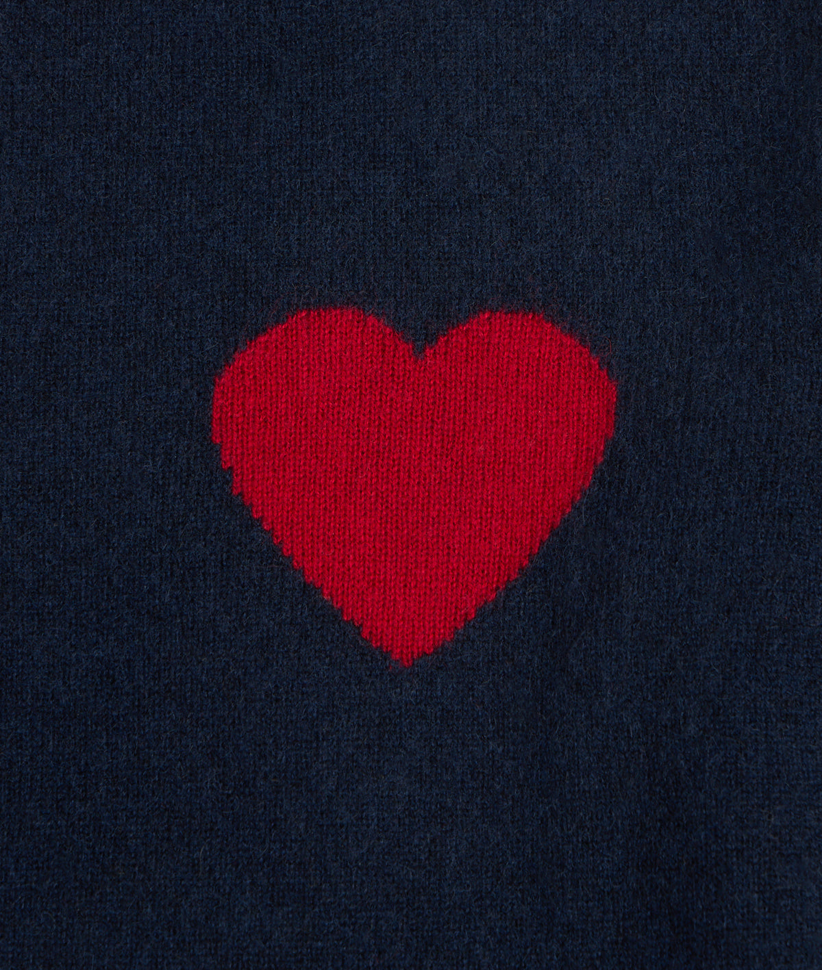 Pull Col Rond Love Heritage Zemir - Bleu Marine Rouge - Homme