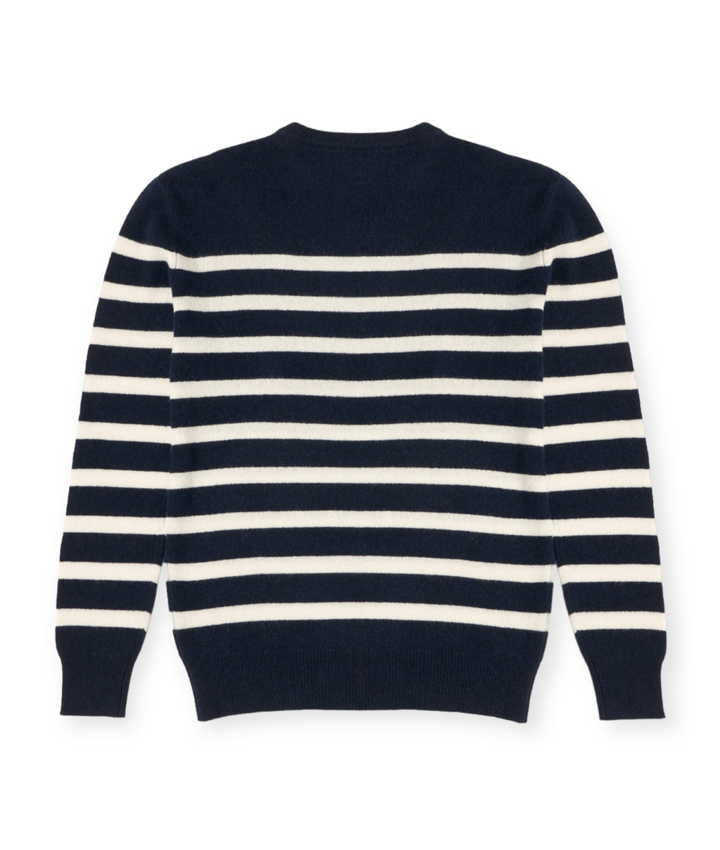 Pull Mariniere Zerol - Bleu Marine Blanc - Homme