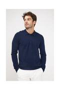 Sweter polo Zidane – Granatowy – Męski