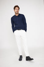 Sweter polo Zidane – Granatowy – Męski