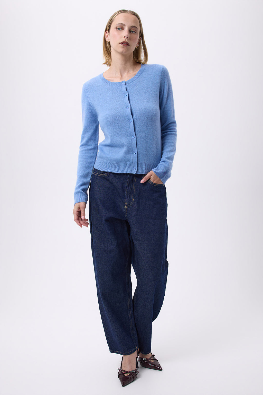 Women's Zika Crew-Neck Cardigan - Riviera - Women's
