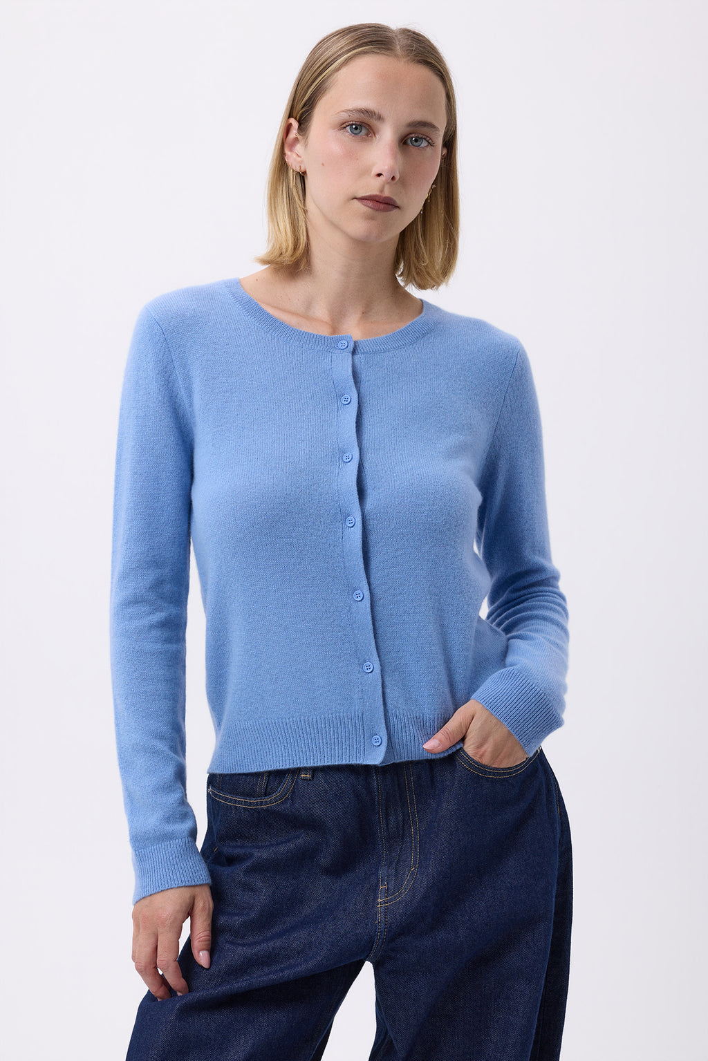 Women's Zika Crew-Neck Cardigan - Riviera - Women's