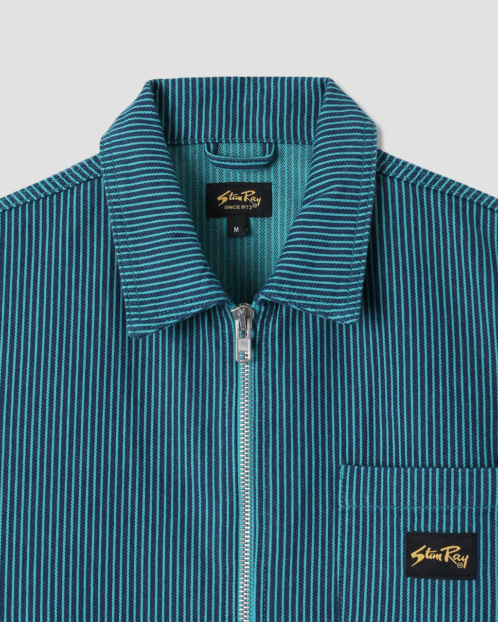 Camisa Zip - Blue/Teal Hickory