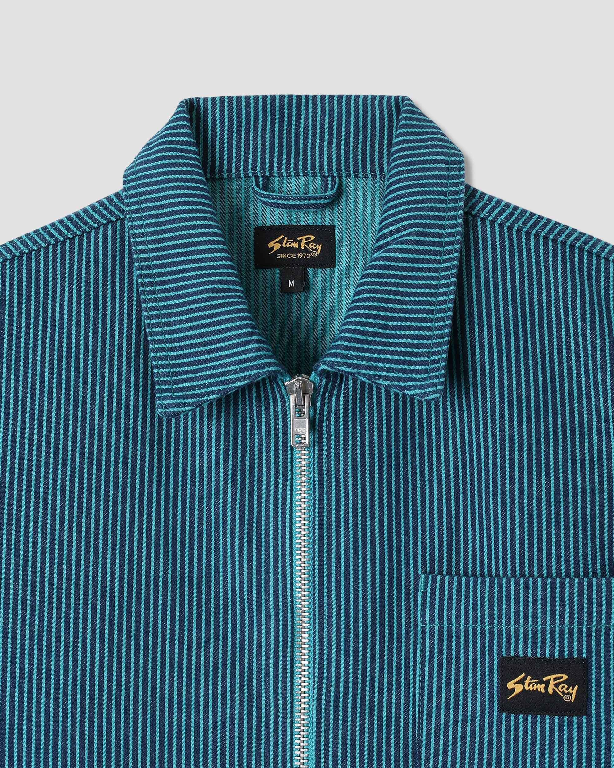 Camisa Zip - Blue/Teal Hickory