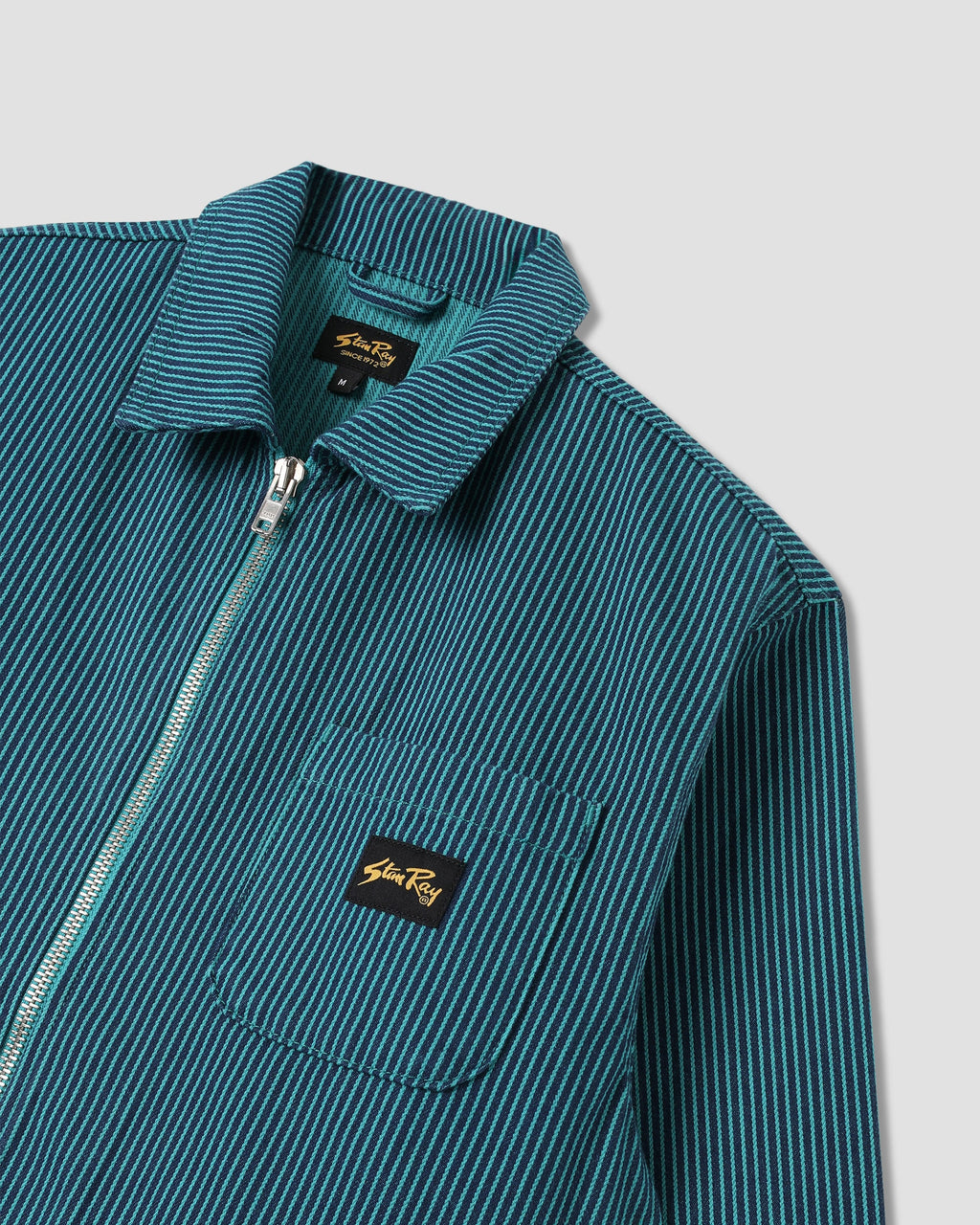 Camisa Zip - Blue/Teal Hickory