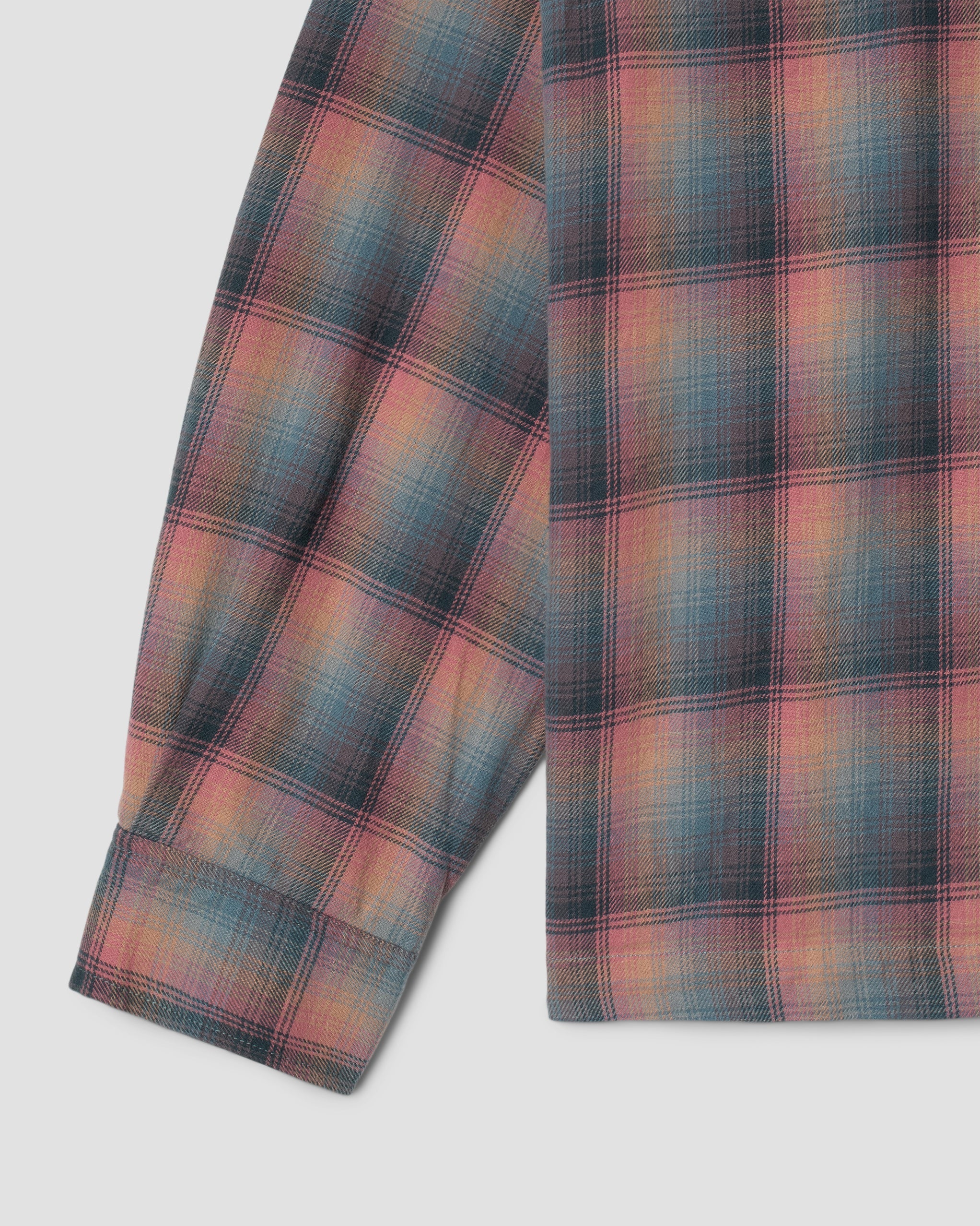 Zip Shirt - Pink/Teal Plaid