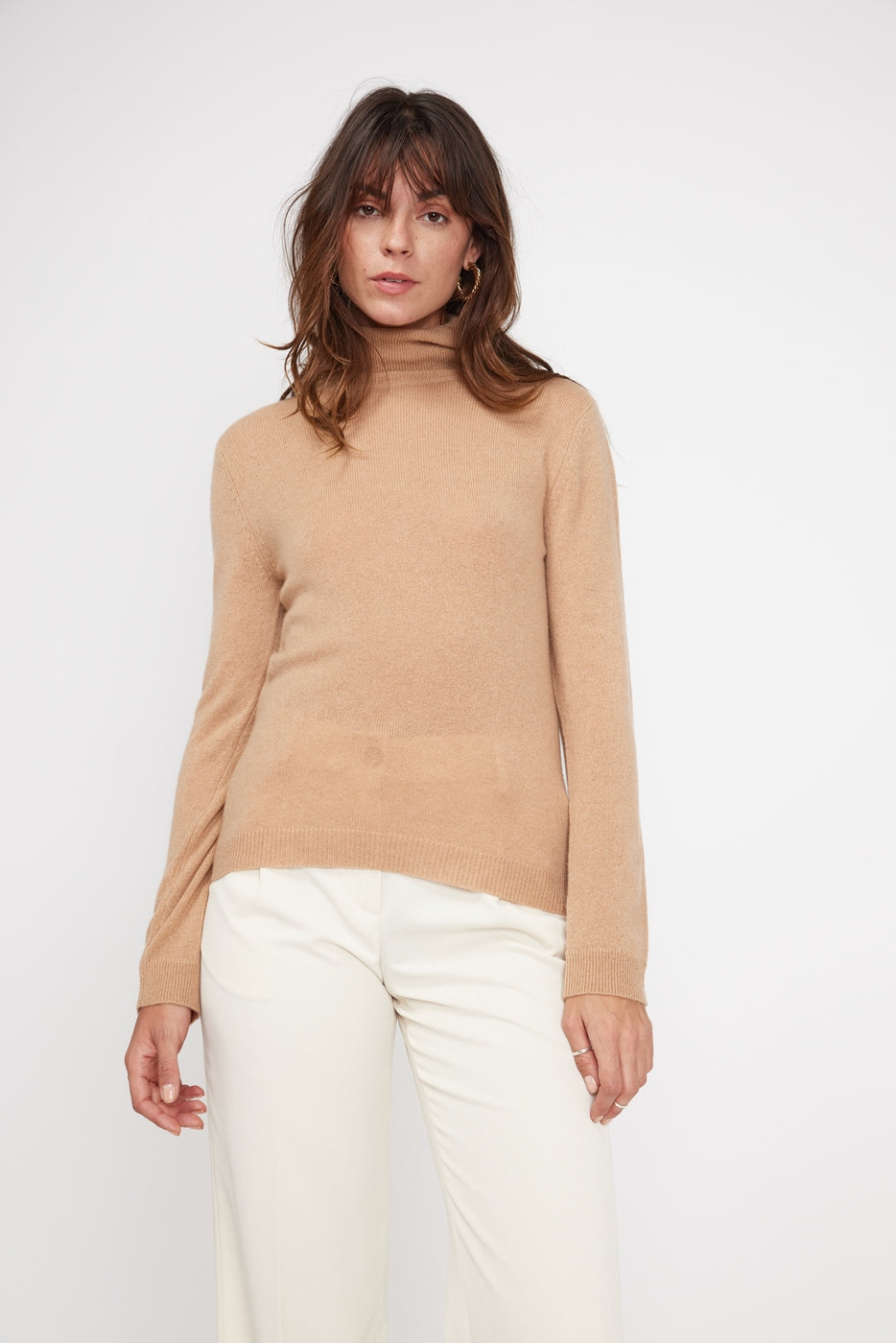 Rullekravestrik Zoe - Beige