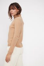 Rullekravestrik Zoe - Beige