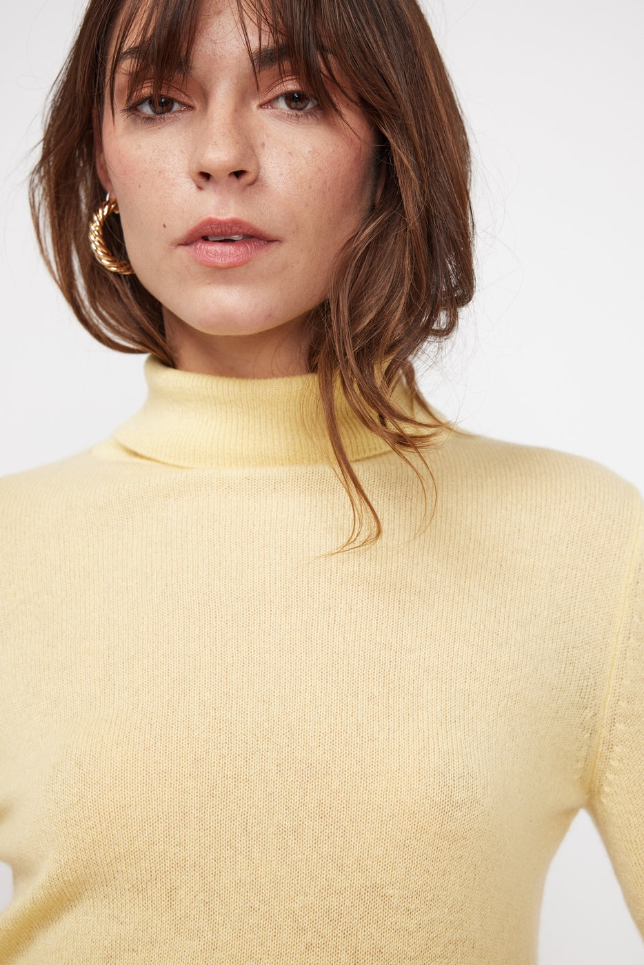 Rullekravestrik Zoe - Gul
