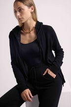 Sweat Zippe A Capuche Zuma - Noir - Femme