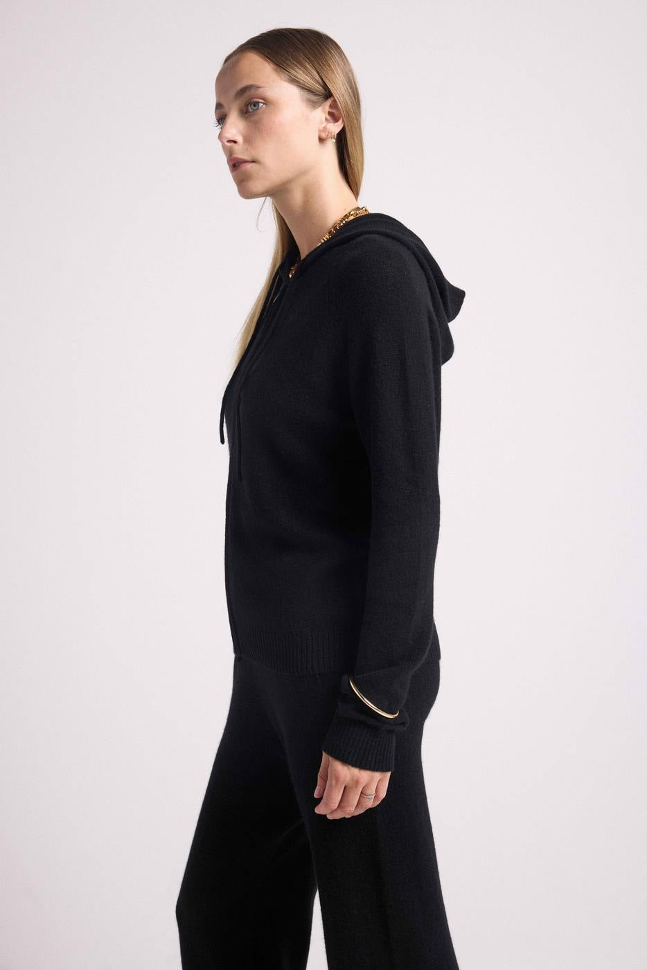 Sweat Zippe A Capuche Zuma - Noir - Femme