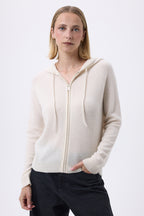 Sweat Zippe A Capuche Zuma - Blanc - Femme