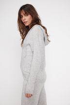 Sudadera con cremallera y capucha Zuma - Gris claro - Mujer