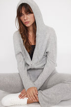 Sudadera con cremallera y capucha Zuma - Gris claro - Mujer