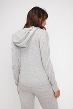 Sudadera con cremallera y capucha Zuma - Gris claro - Mujer