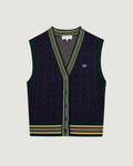 Cardigan Sans Manches "Squirrel Jacquard" Alombert