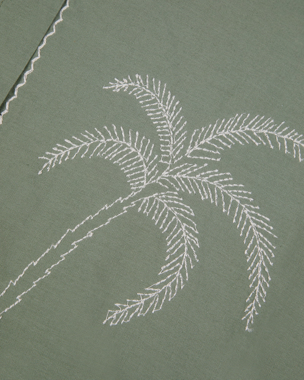 Chemise Palm Tree "Linen And Cotton" Bessin